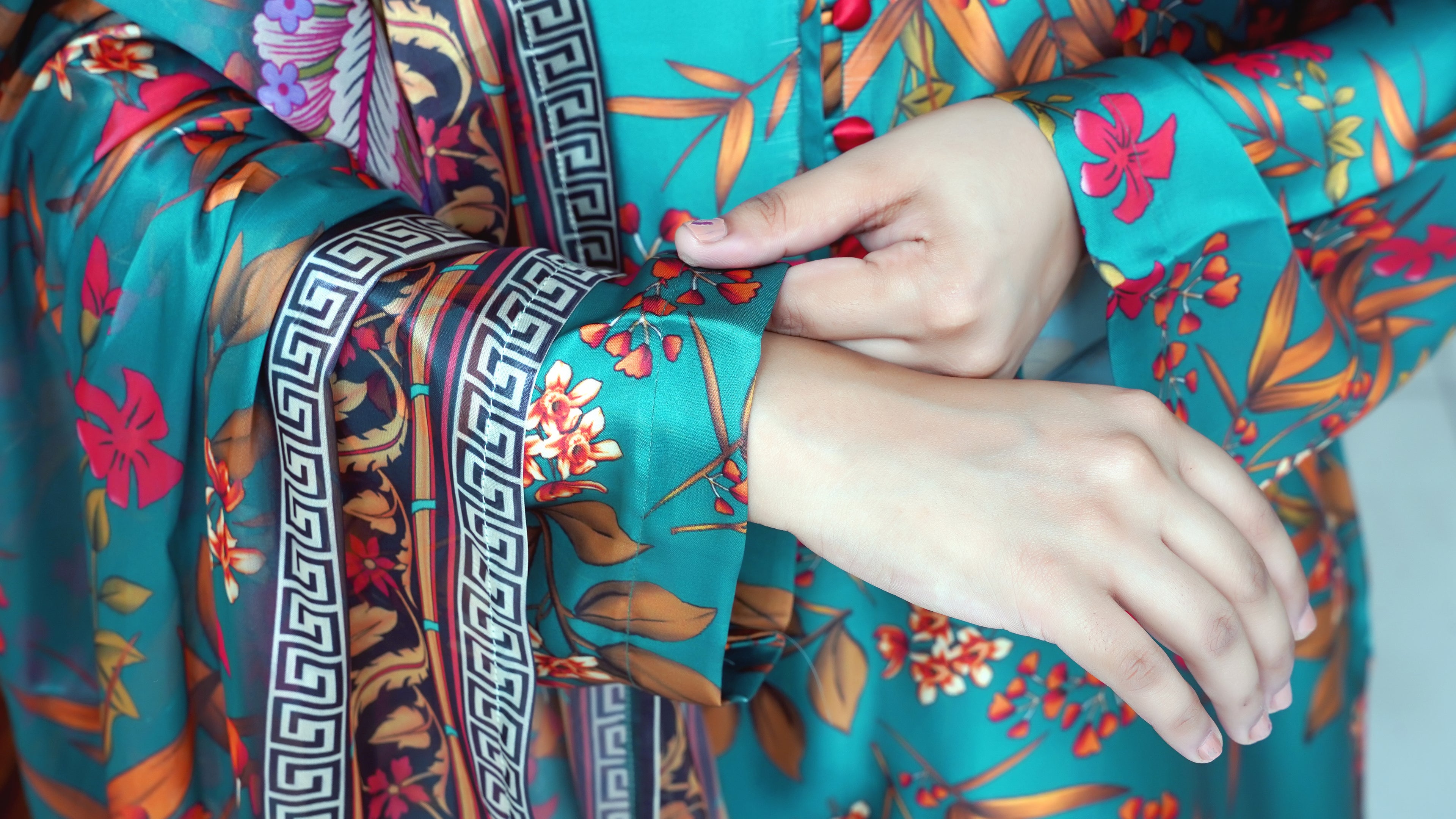 Shamooz Silk Printed 3-Piece Suit