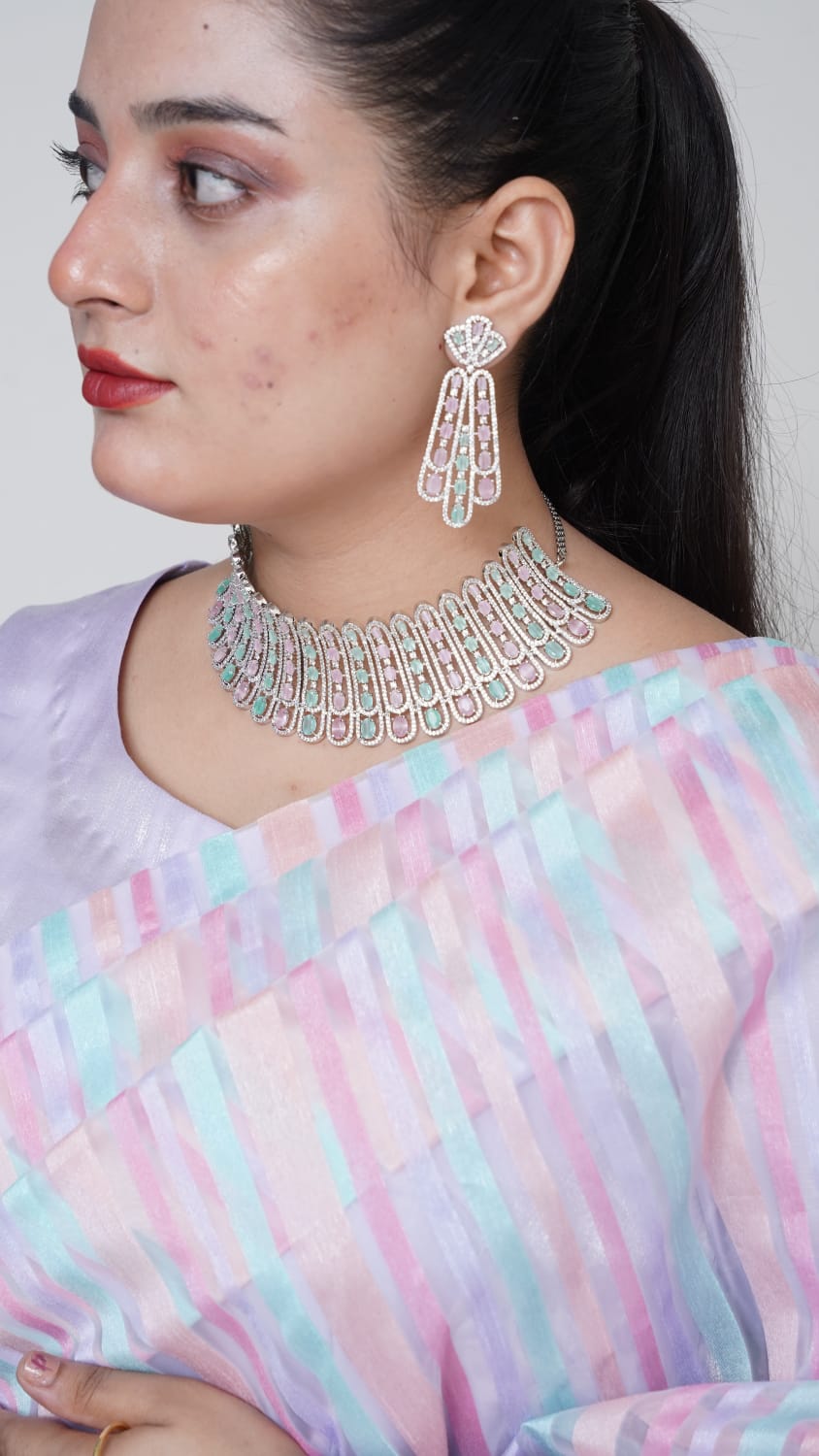 Organza Saree with Silk Blouse