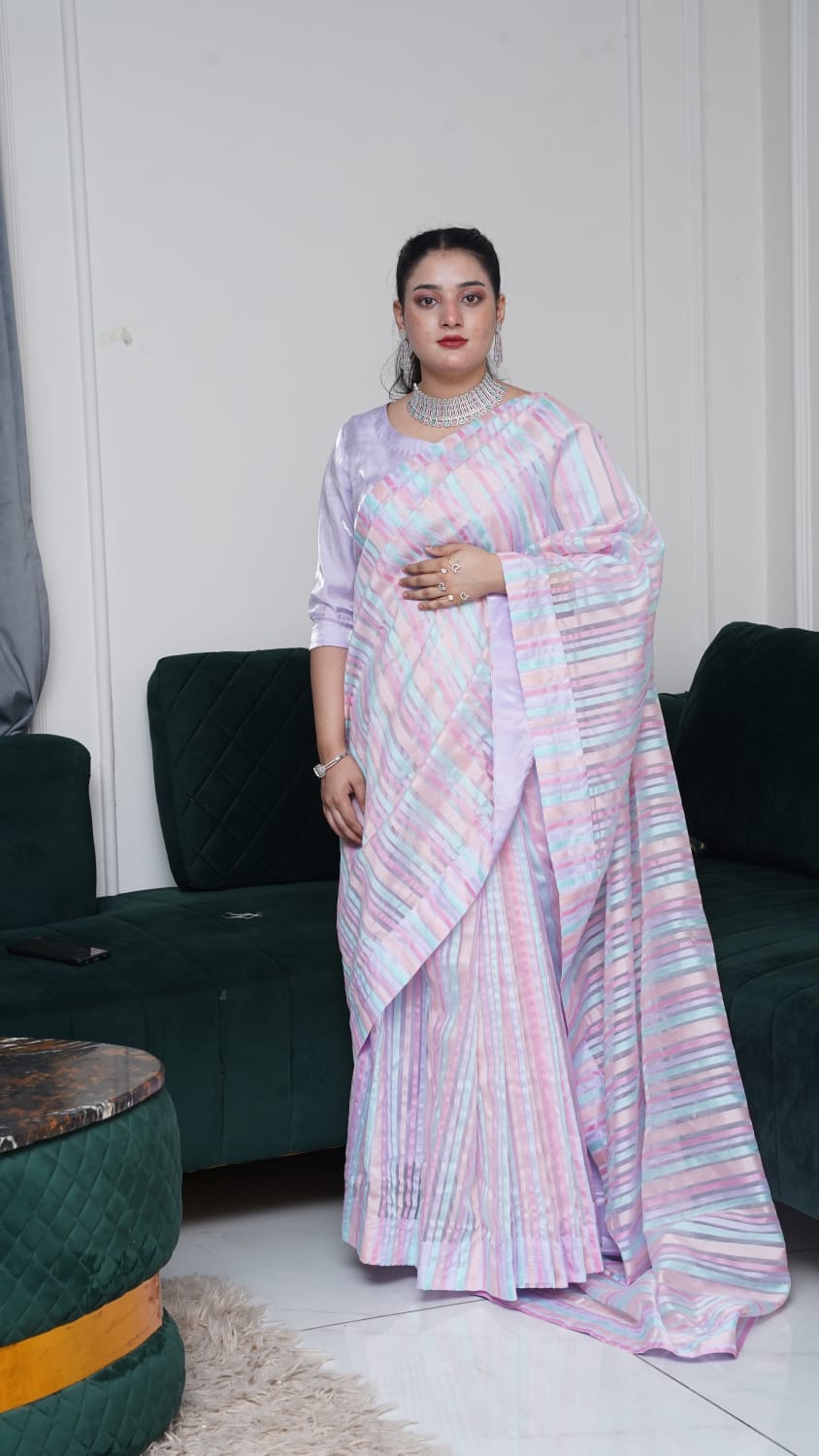 Organza Saree with Silk Blouse