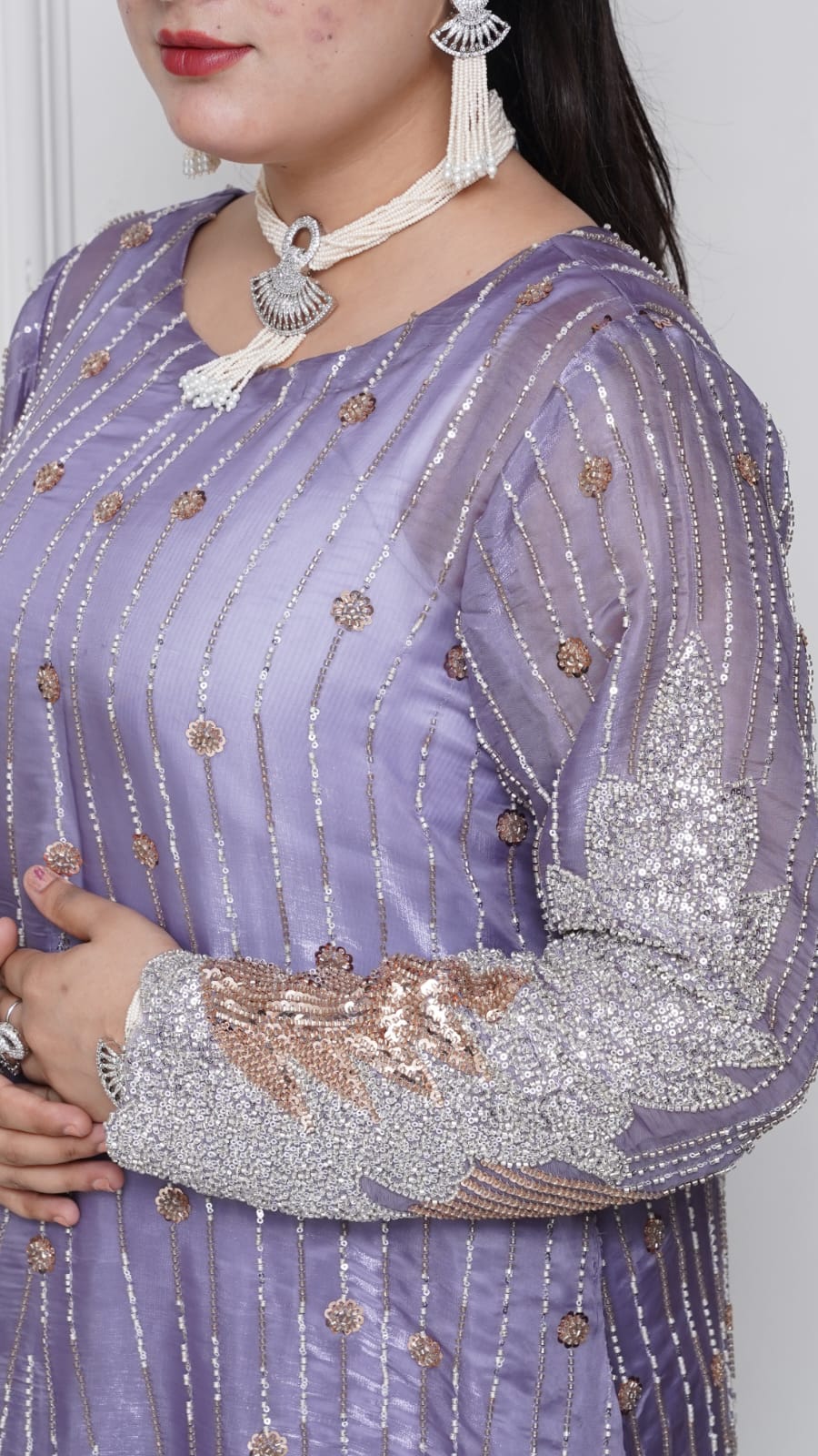 Cut Dana Sheesha Silk 3-Piece Suit