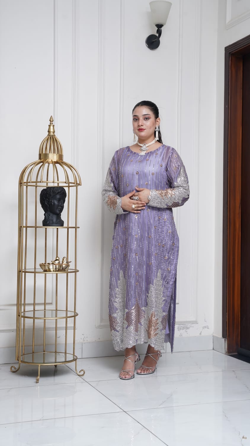 Cut Dana Sheesha Silk 3-Piece Suit