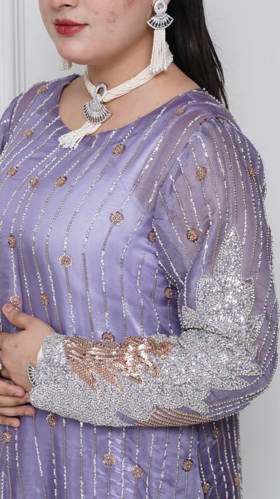 Cut Dana Sheesha Silk 3-Piece Suit